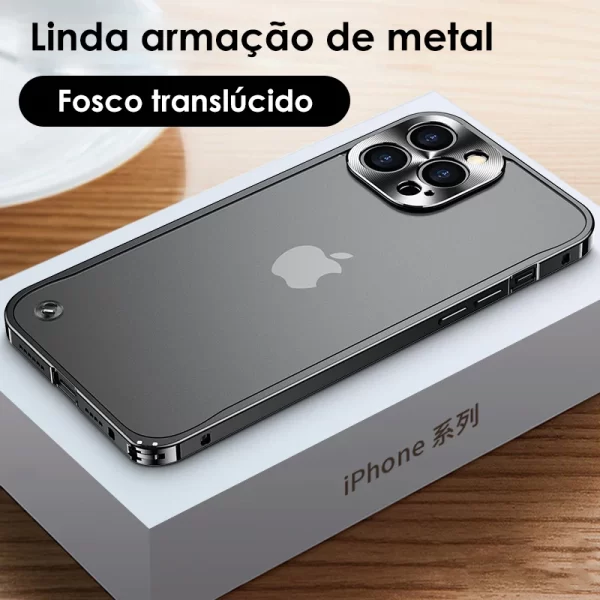 Case iPhone Metal Protect - Feita de Alumínio Aeronáutico - Image 2