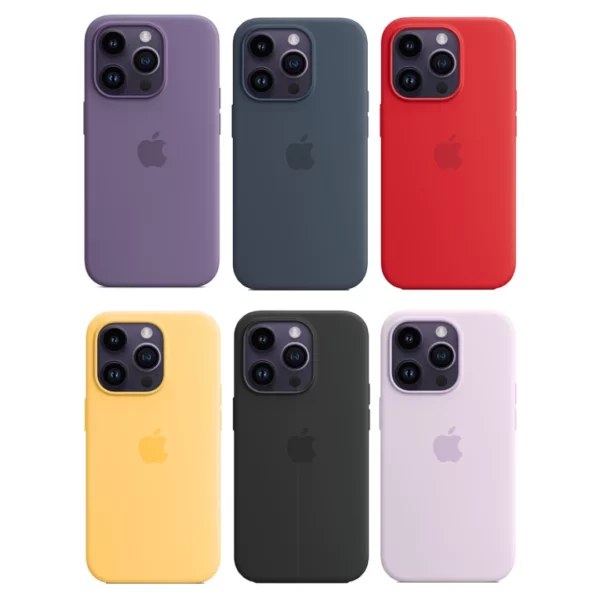 Case Original Silicone para iPhone 11 12 13 14 15 Pro Max - Image 2